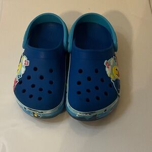 CROCS Kids Blue Sandals with Cartoon Design